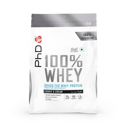 PhD Grass Fed Whey- 4.4 lbs-Cookies and Cream