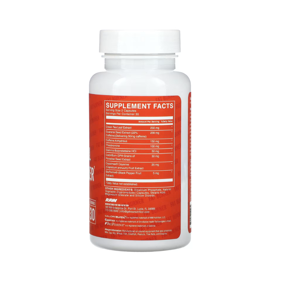 RAW BUM ESSENTIAL FAT BURNER V.CAP 60S