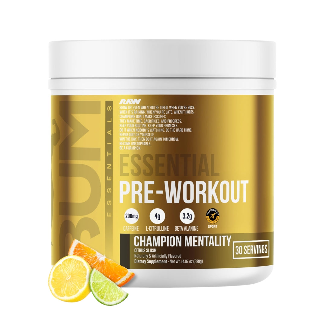 RAW BUM ESSENTIAL PRE - CHAMPION MENTALITY -30 SER