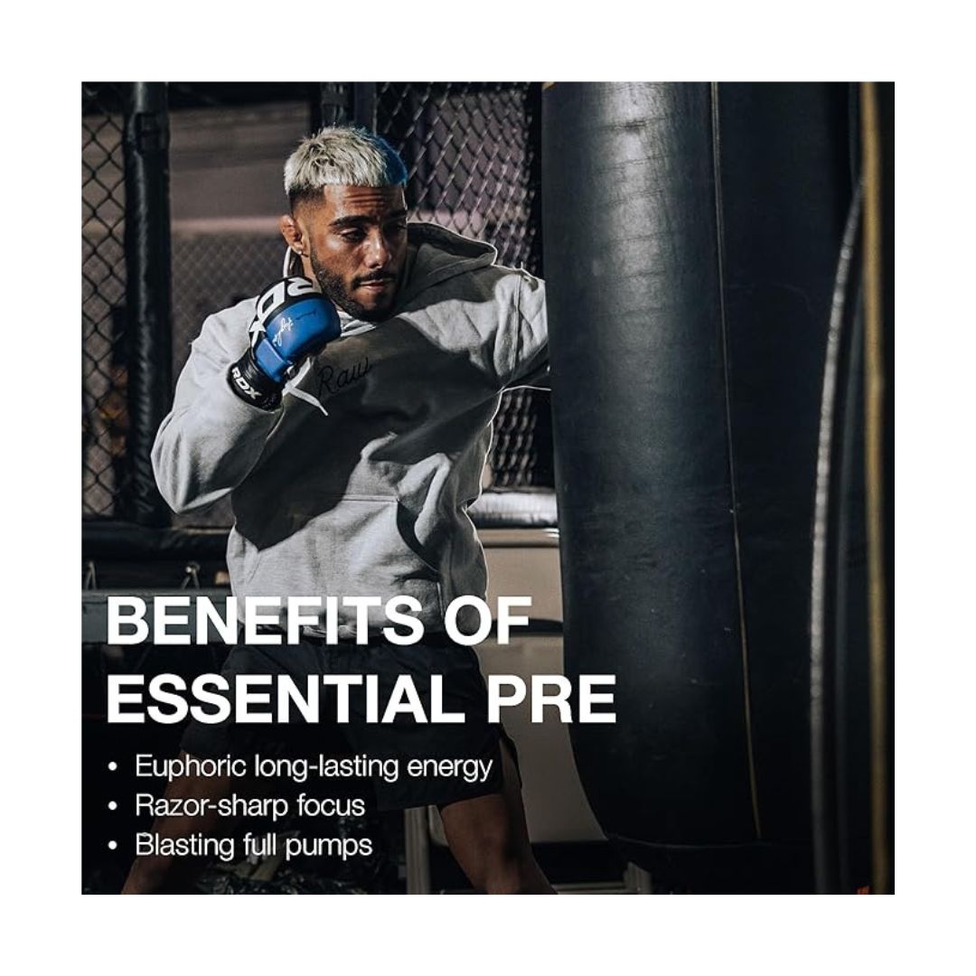 RAW BUM ESSENTIAL PRE WORKOUT 408GM FRUIT BURST