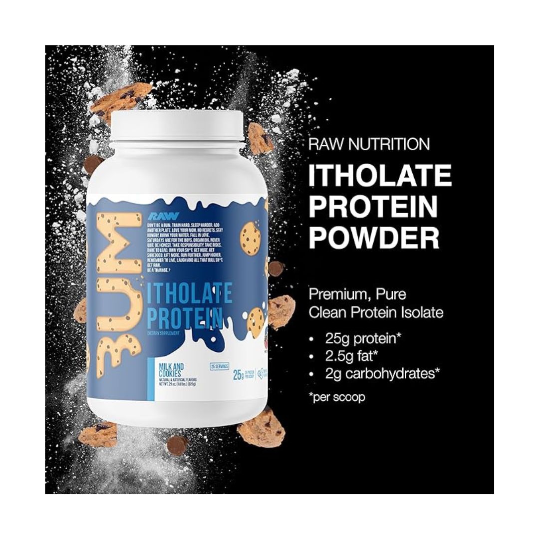 RAW BUM ITHOLATE PROTEIN 870GM FROSTED FRNCHIE COOKIES