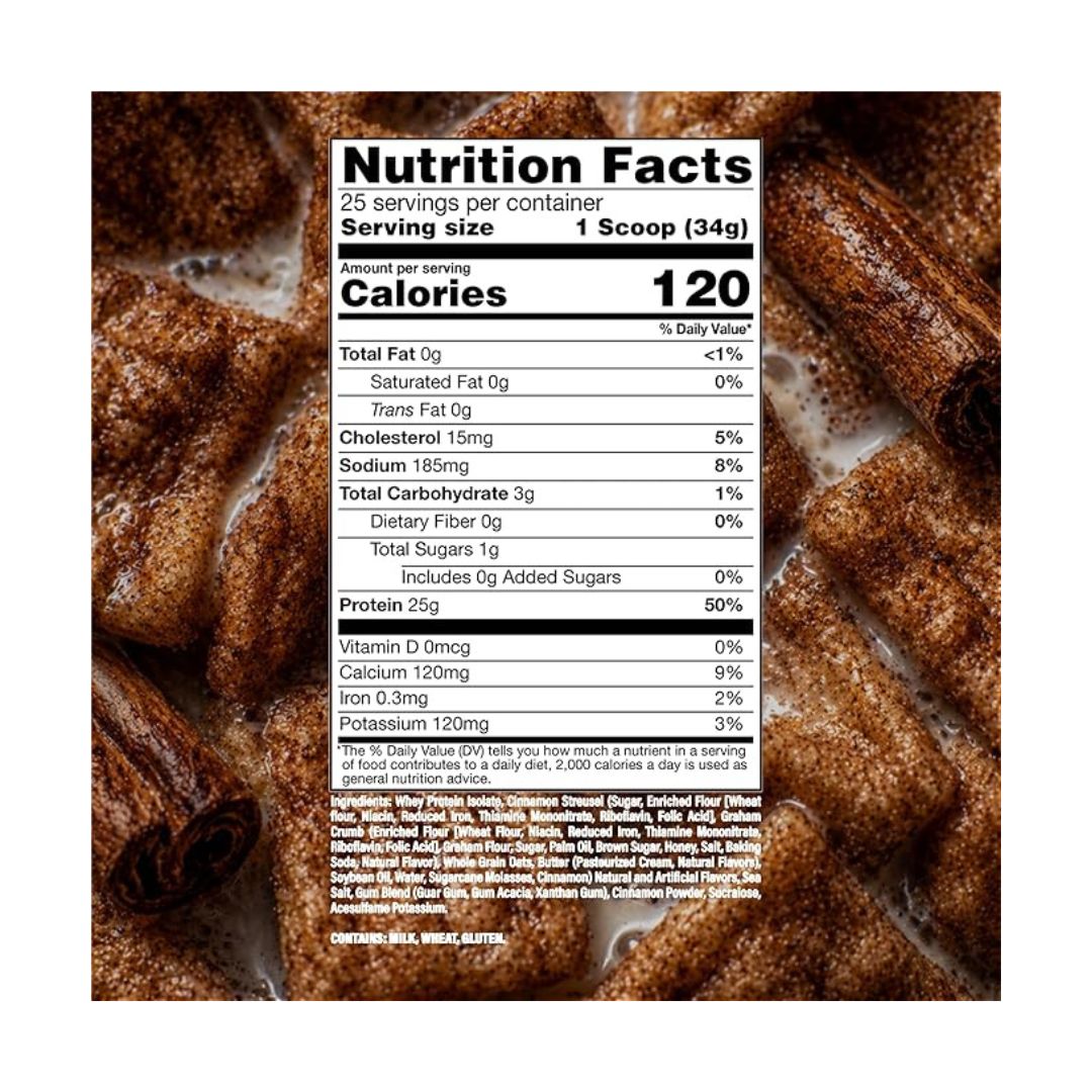 RAW CBUM ITHOLATE PROTEIN CINNAMON CRUNCH CEREAL 775GM