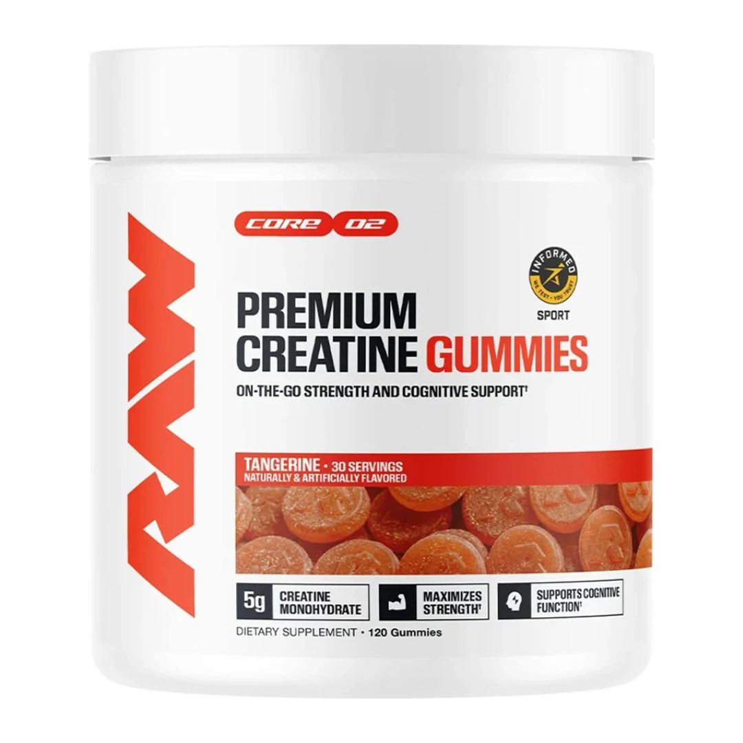 RAW CREATINE GUMMIES TANGERINE ORANGE
