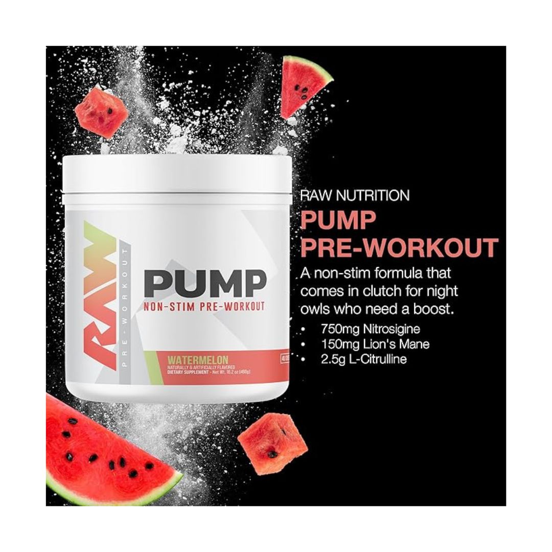 RAW PUMP STIM FREE - WATERMELON-40 SERVINGS