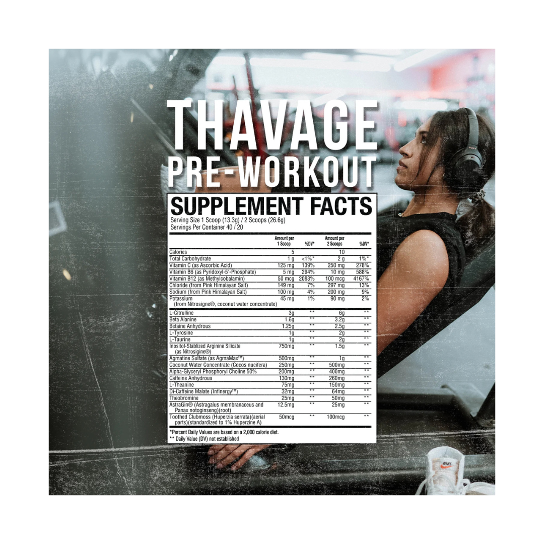 Raw X C Bum Thavage Pre-Workout 520 Gm