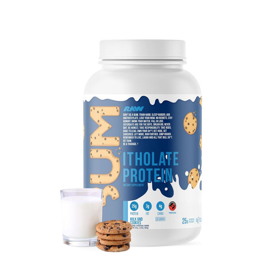 RAW CBUM ITHOLATE PROTEIN MILK & COOKIES 25 SERVINGS