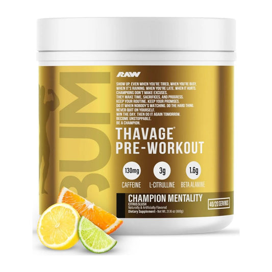 RAW CBUM THAVAGE PRE WORK OUT CHAMPION MENTALITY 540GM