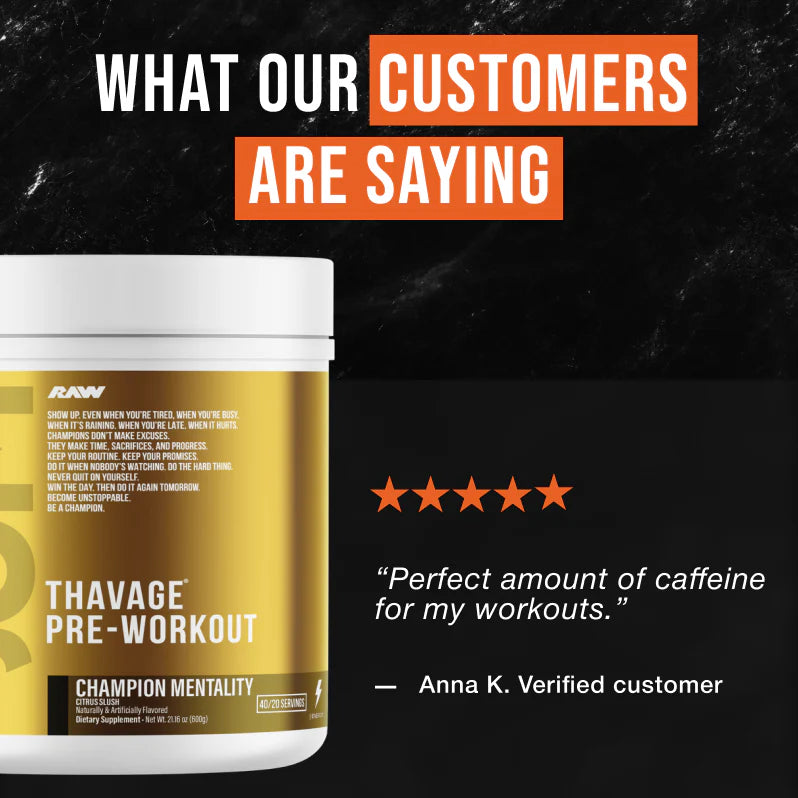RAW CBUM THAVAGE PRE WORK OUT CHAMPION MENTALITY 540GM