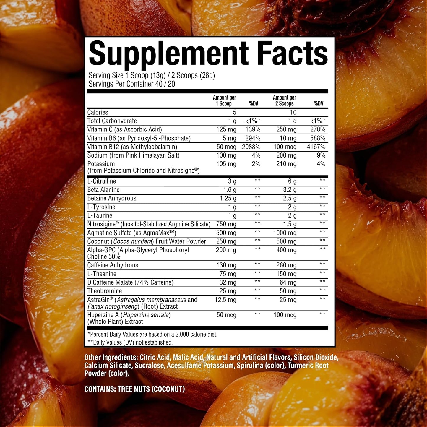 RAW Thavage- Peach Bum- 40 Servings