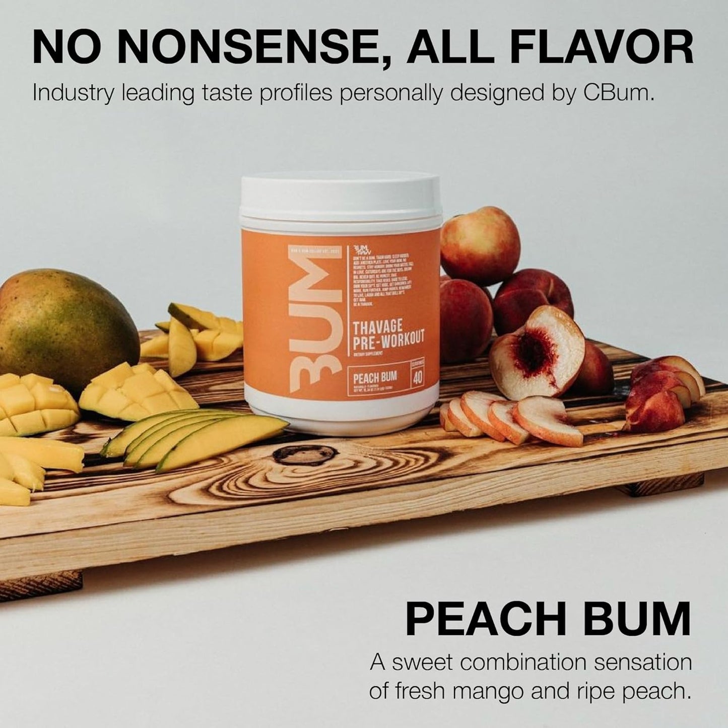RAW Thavage- Peach Bum- 40 Servings