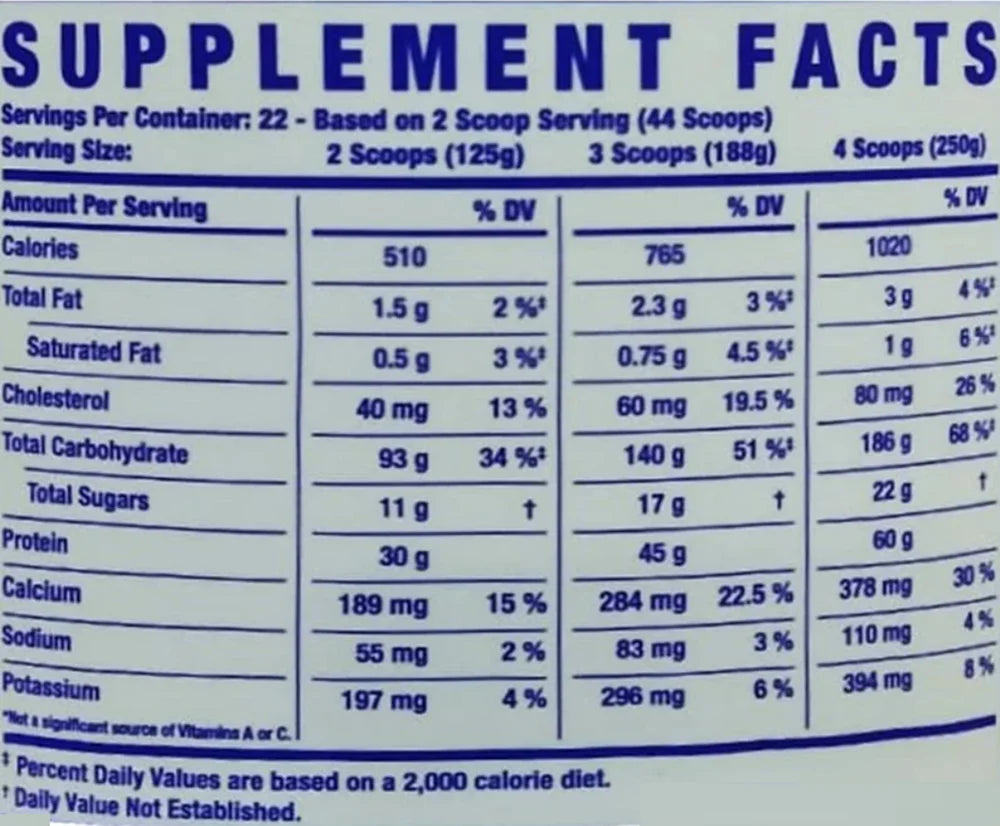 RONNIE COLEMAN King Mass 6 lb Vanilla Ice Cream