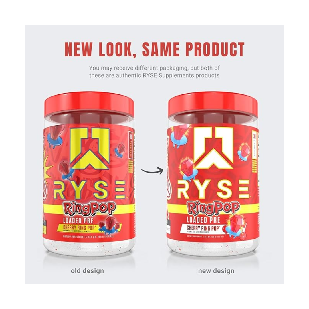 RYSE LOADED PRE- RING POP CHERRY-30 SER– Protein Nation