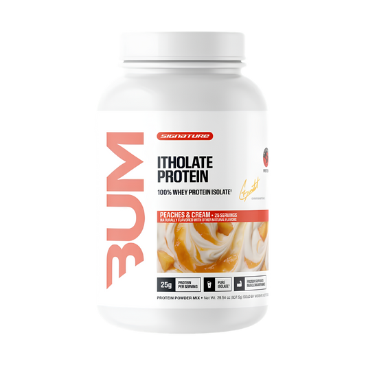 Raw Bum | Itholate Protein | Peaches & Cream | 25 Servings | Protein Nation