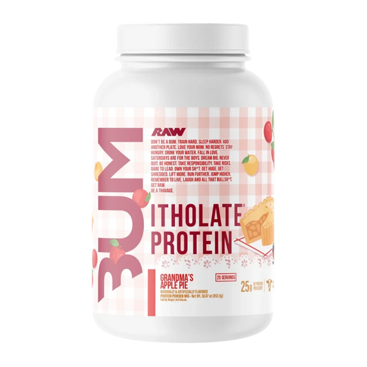 Raw Bum | Itholate Protein | Grandma's Apple Pie | 25 Servings | Protein Nation