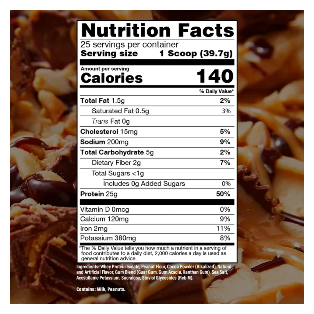Raw Bum | Itholate Protein | Chocolate Peanut Butter | 25 Servings | Protein Nation