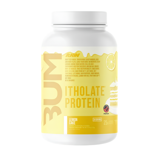 Raw Bum | Itholate Protein | Lemon Cake | 25 Servings | Protein Nation