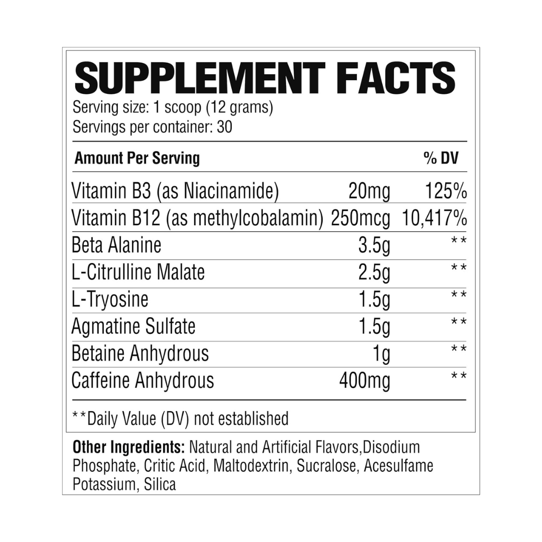 Raw Pre Extreme 30 Servings