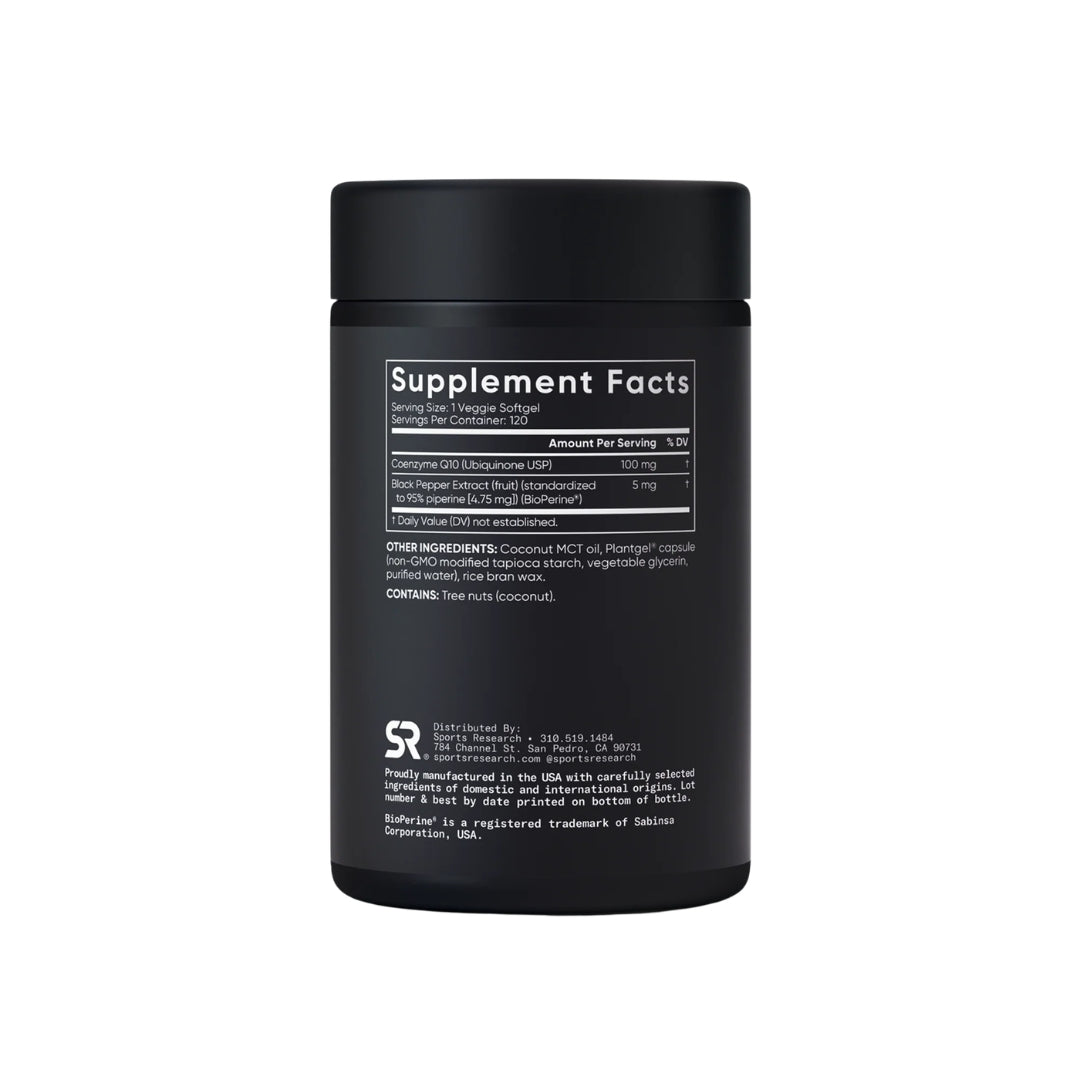 SPORTS RESEARCH COQ10 100MG - 120 SOFTGELS
