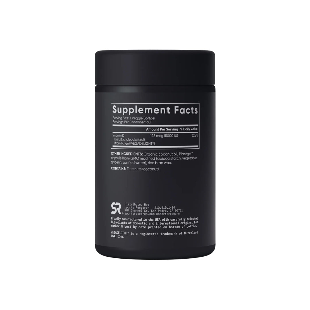 SPORTS RESEARCH VEGAN VITAMIN D3 5000 - 60 CAPS