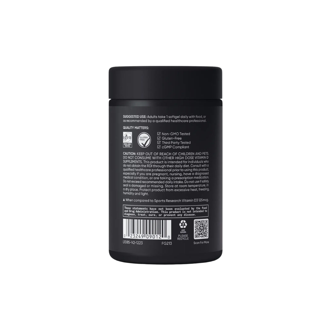 SPORTS RESEARCH VITAMIN D3 10000 IU - 120 SOFTGELS