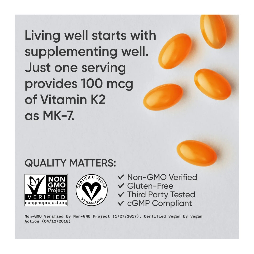 SPORTS RESEARCH VITAMIN K2 100MCG 60 SOFTGELS