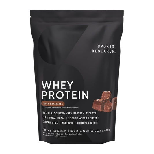 SPORTS RESEARCH WHEY PROTEIN ISOLATE -DUTCH CHOCOLATE - 2.2 LB