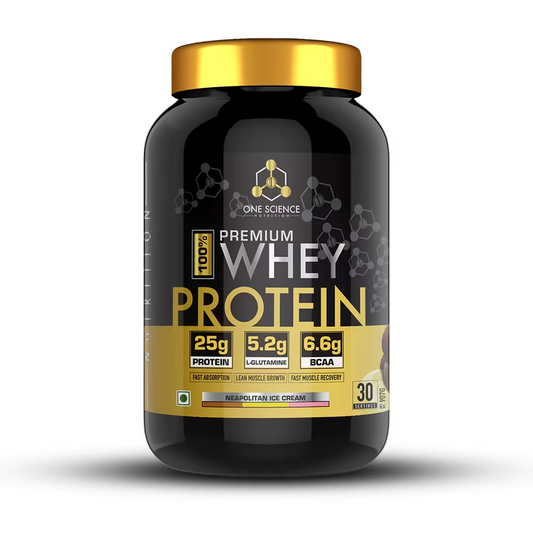 One Science Premium Whey Protein 2.27 KG Neapolitan Ice Cream