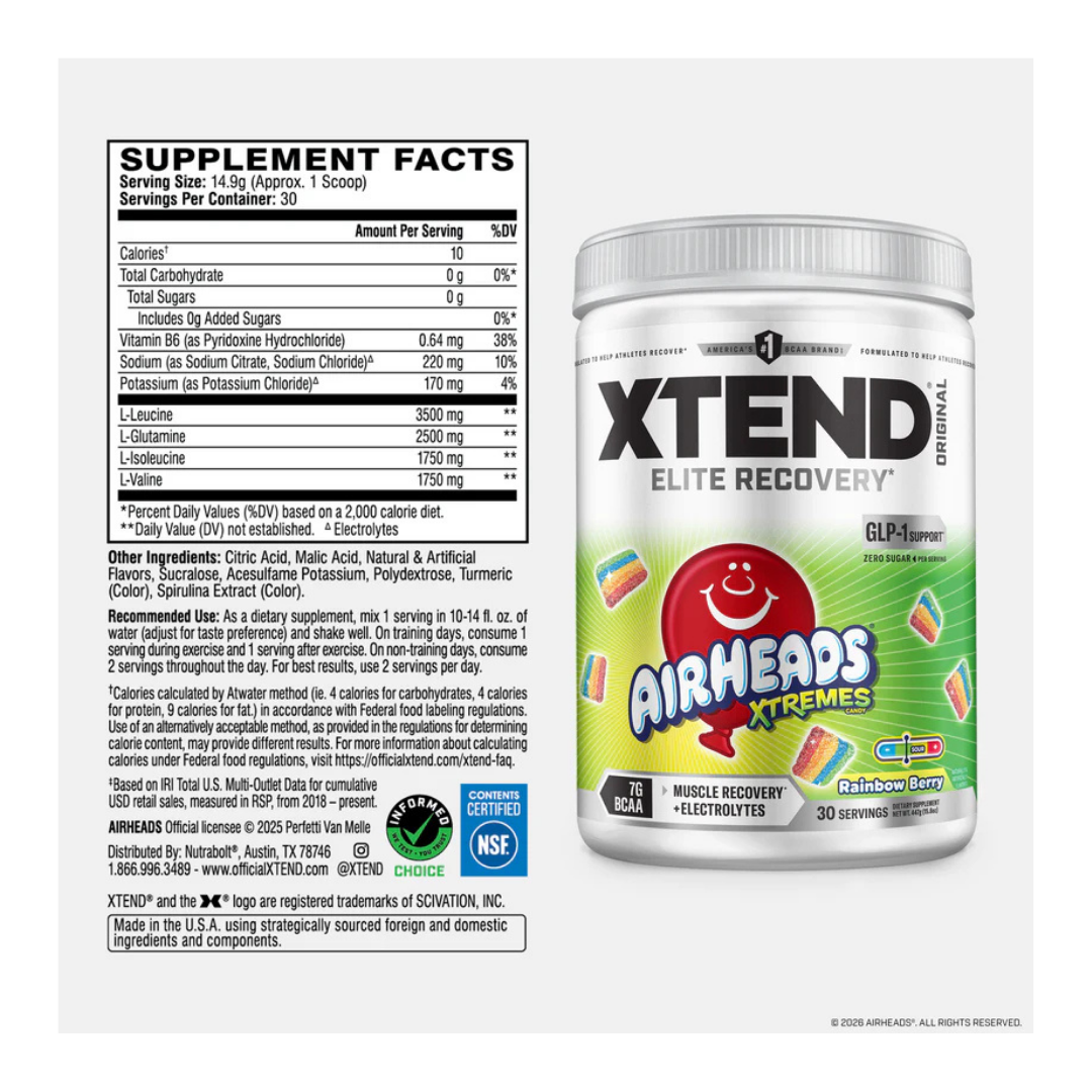Scivation Xtend The Original -Air Heads Xtreme Rainbow- 30 servings