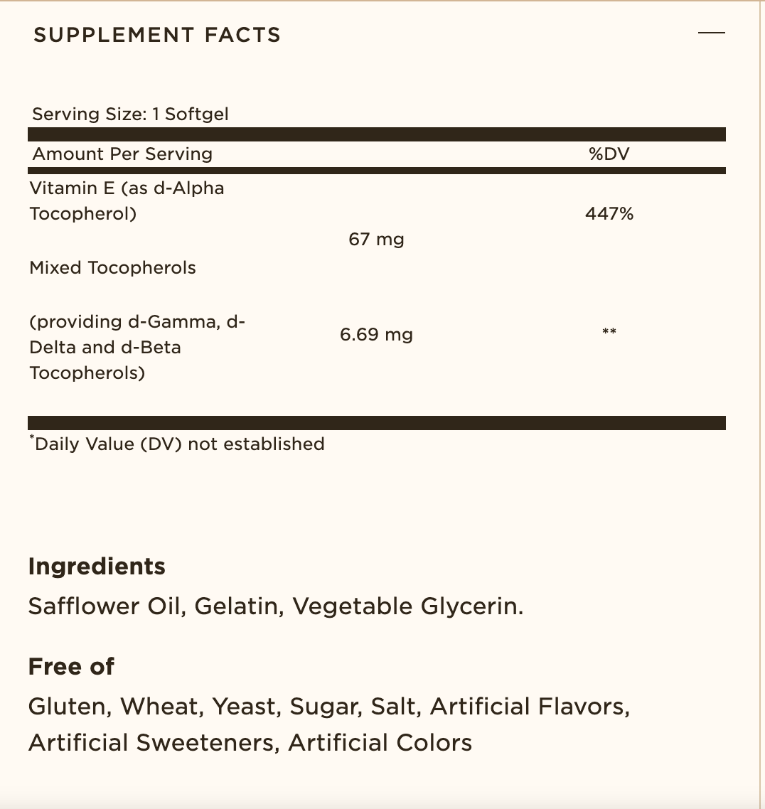 Solgar | Vitamin E 100 IU | 100 Softgels | Protein Nation