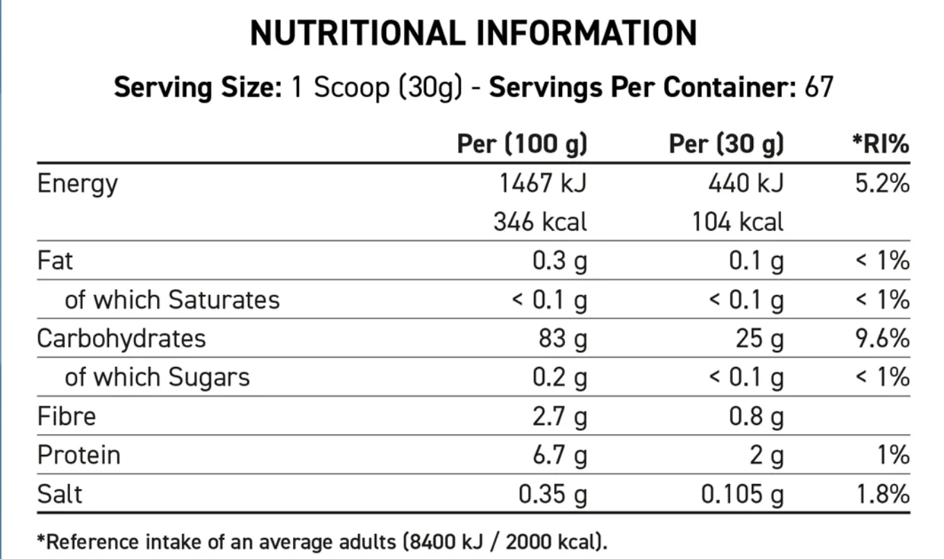 Applied Nutrition | Cream of Rice | 1 Kg | Golden Syrup