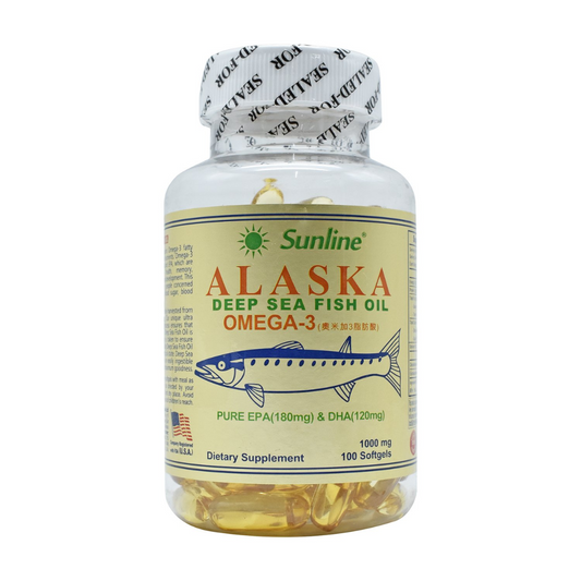 Sunline Alaska Deep Sea Salmon Fish Oil 100 Softgels Unflavoured