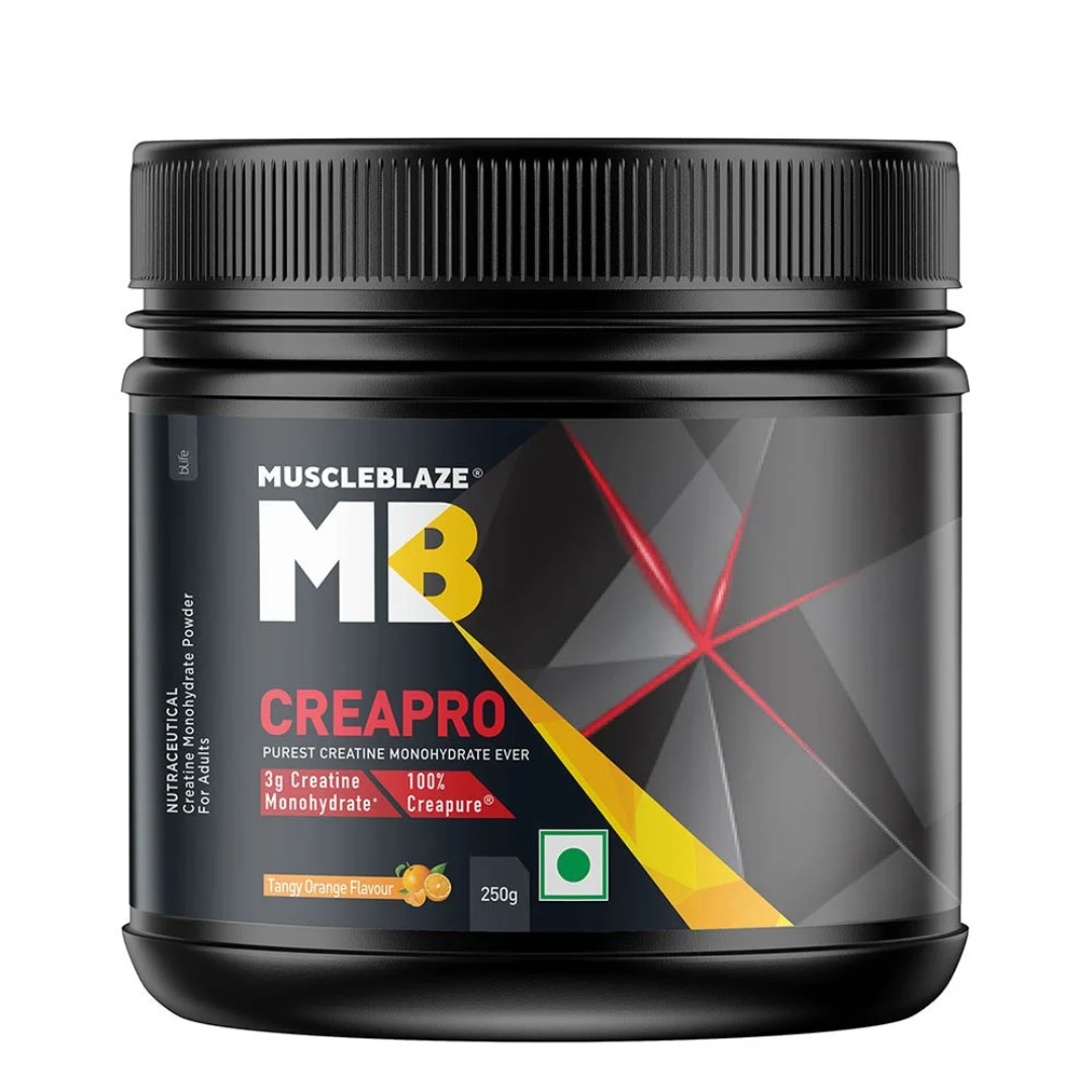 MuscleBlaze CreaPRO Creatine with Creapure 250 gm Tangy Orange