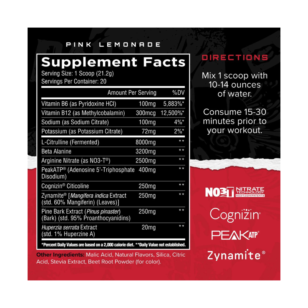 Unmatched Dissident Non Stim Pre 20 Servings