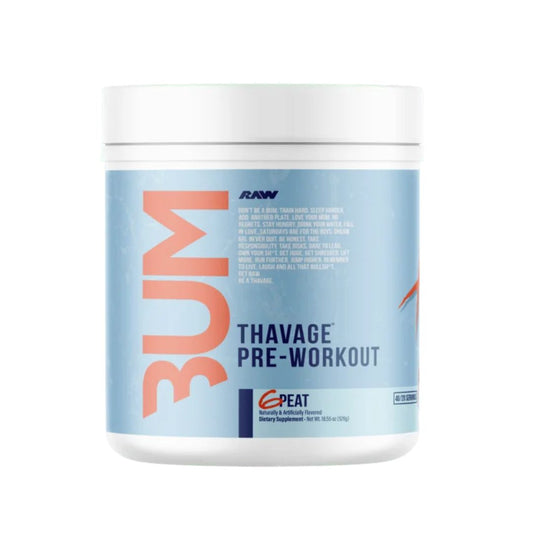 RAW X CBUM THAVAGE PRE-WORKOUT 6 PEAT 526GM
