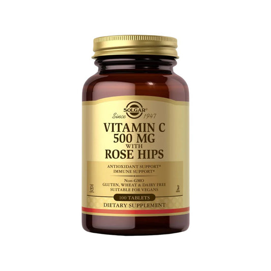 Solgar Vitamin C Rose Hips 500 MG -100 Tabs