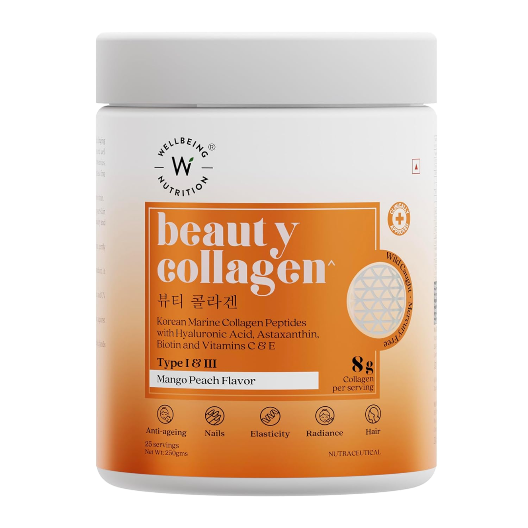 WELLBEING NUTRITION Beauty Collagen -Mango Peach-25 servings