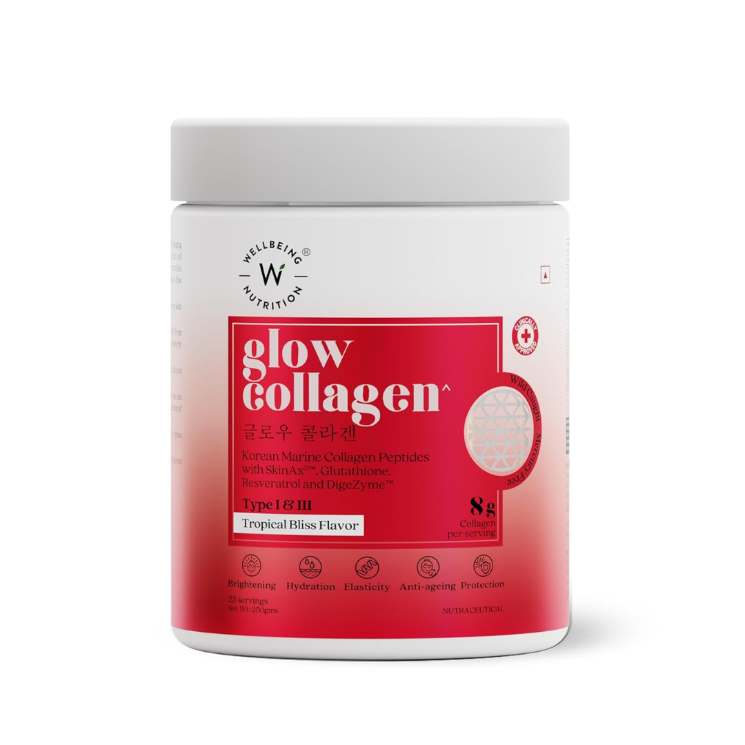 WELLBEING NUTRITION Glow Collagen-Tropical Bliss- 25 servings