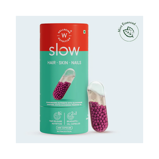 WELLBEING NUTRITION Slow Hair,Skin &amp; Nails-60 Caps