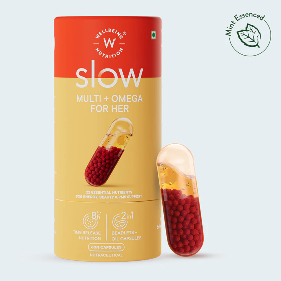 WELLBEING NUTRITION Slow Multi+Omega For Her-60 Caps