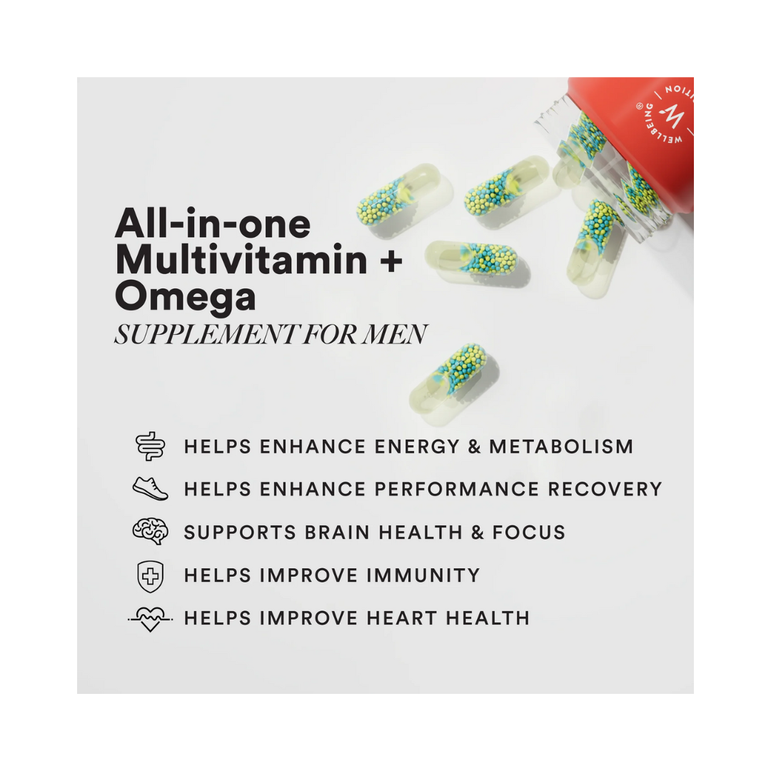 WELLBEING NUTRITION Slow Multi+Omega For Him-60 Caps