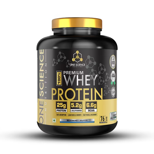 One Science Premium Whey Protein 2270 gm BLUE BERRY MUFFIN