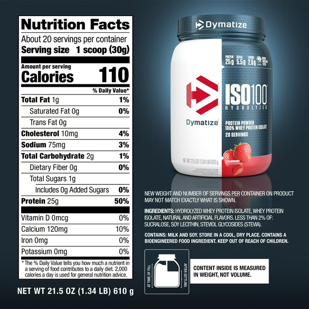 Dymatize | ISO 100 | Strawberry | 1.6 lb | Protein Nation