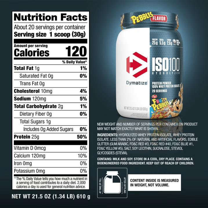 Dymatize ISO 100 | Fruity Pebbles | 610g