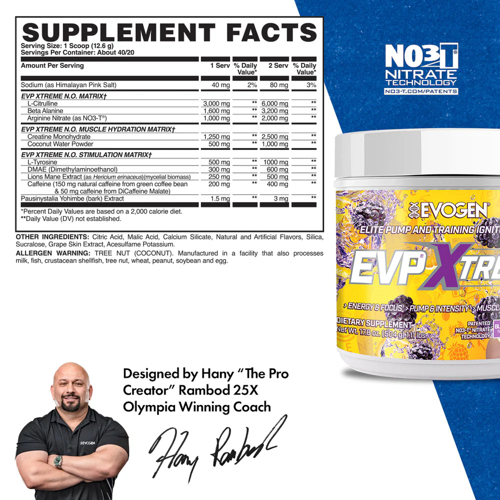 Evogen Amino K.E.M. Blackberry Lemonade | 30 Servings | Protein Nation