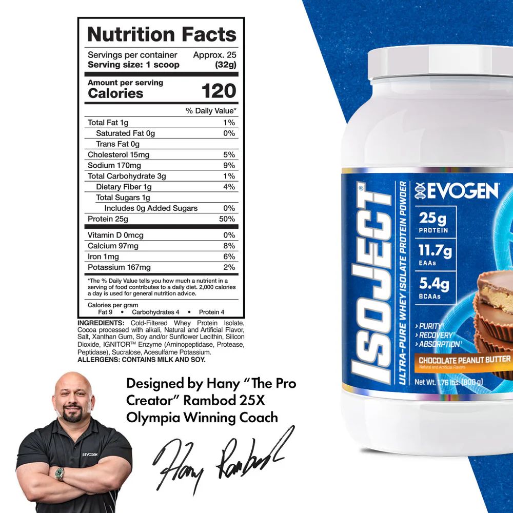 Evogen Nutrition Whey Chocolate Peanut Butter | 2.16 KG | Protein Nation