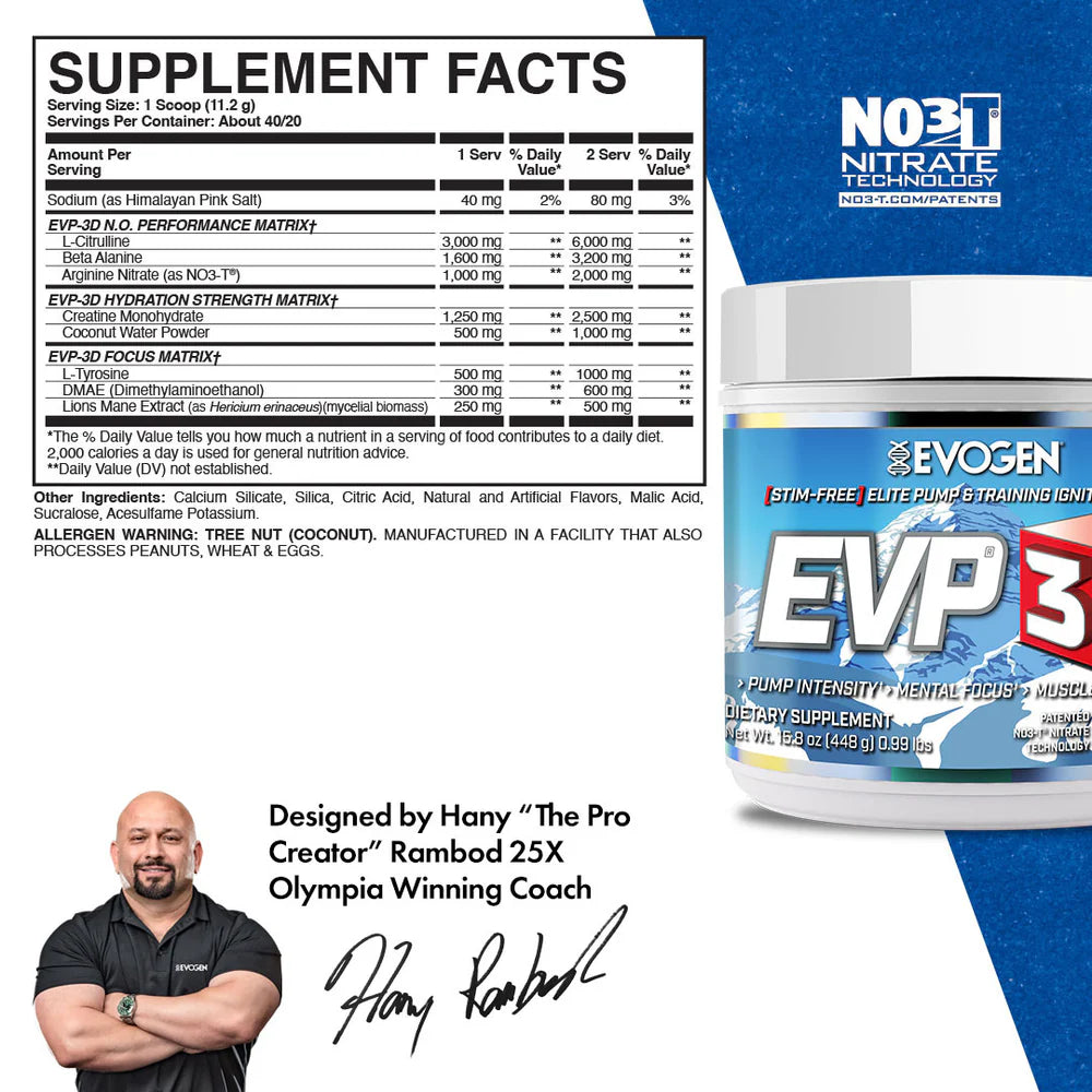 Evogen Nutrition EVP 3D, Polar Cherry | 40 Servings