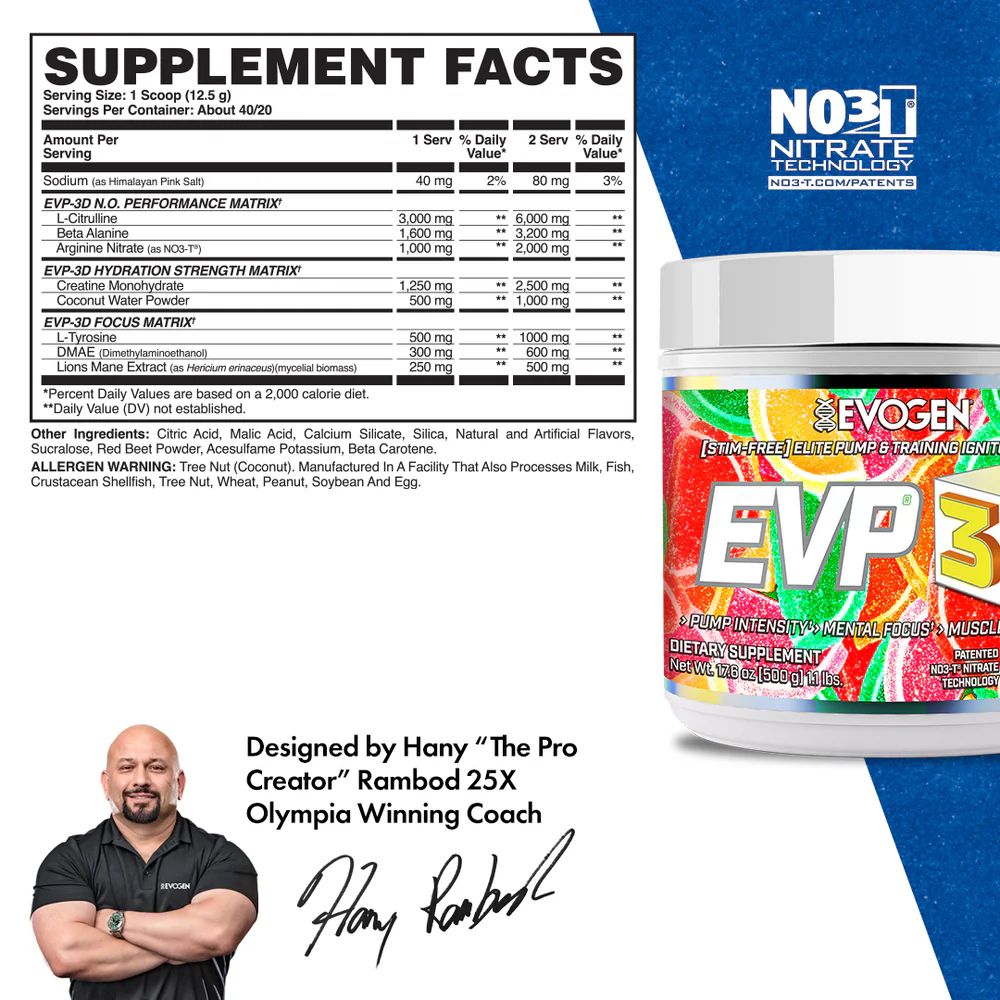 EVOGEN EVP 3D Citrus Candy | 40 Servings