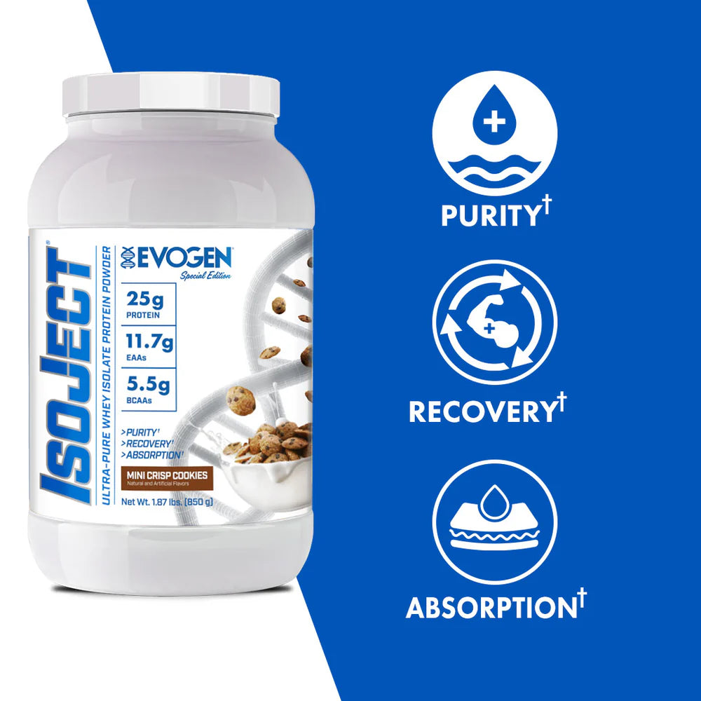 Evogen Nutrition Isoject, Mini Crisp Cookies | 1.87 lb