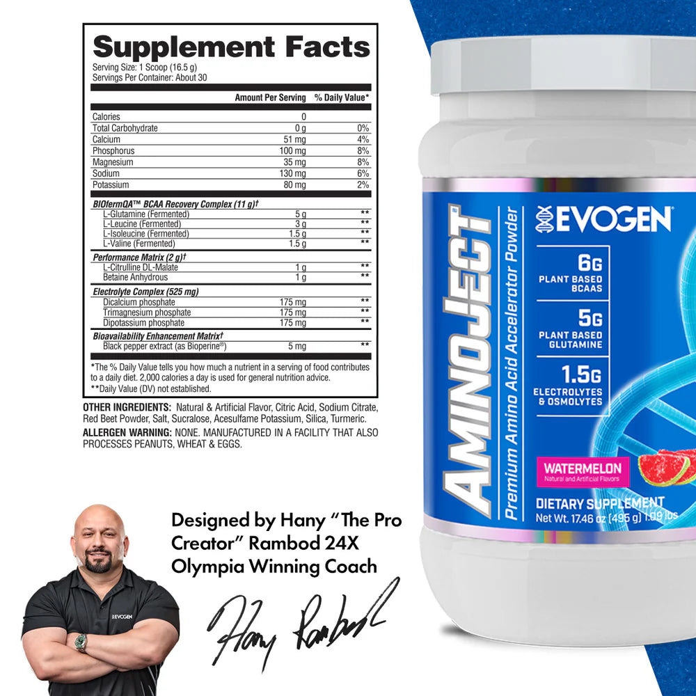 Evogen Nutrition Aminoject | 30 Serving | Watermelon