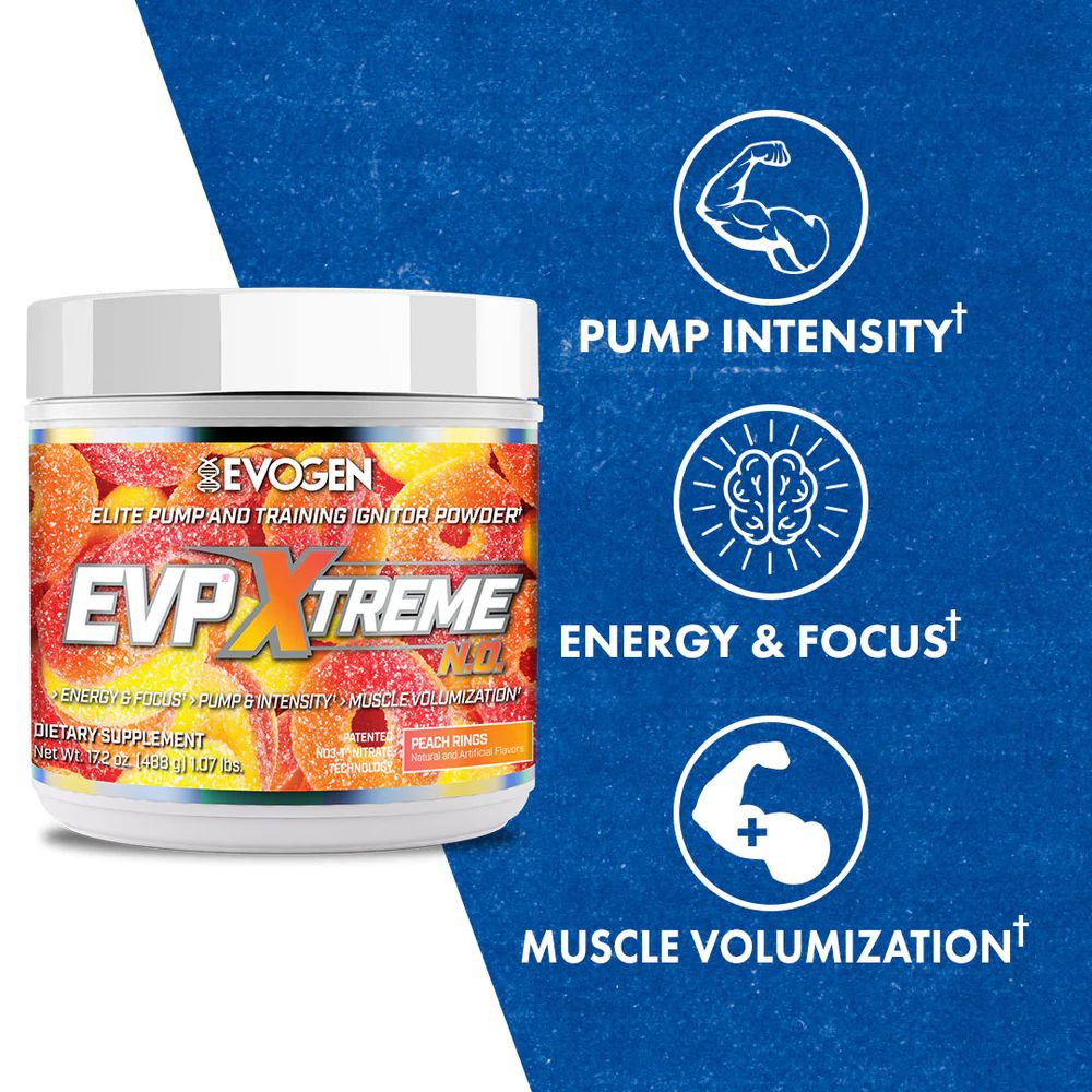 Evogen Nutrition EVP Xtreme N.O Peach Rings | 40 Servings | Protein Nation